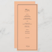 Menu Simplement Elegant Poche Fuzzy avec Frontière (Devant / Derrière)