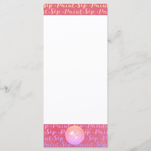 Menu Sip et peinture (Dos)