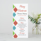 Menu Snowflakes Ornamy Party (Debout devant)