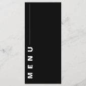 Menu Soirée de mariage classique classique noir noir él (Dos)