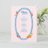 Menu Soirée de mariage pour Baby shower nuptial à base (Debout devant)