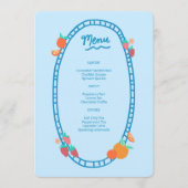 Menu Soirée de mariage pour Baby shower nuptial à base  (Devant)