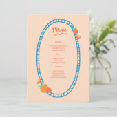 Menu Soirée de mariage pour Baby shower nuptial à base (Debout devant)