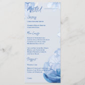 Menu Soirée de Mariage tendance et fleurie tendance et  (Devant)