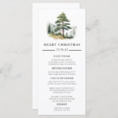 Menu Soirée de Noël Splendor d'hiver (Devant / Derrière)