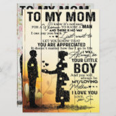 Menu Son To My Mom Present | Cute Gift for Mommy (Devant / Derrière)