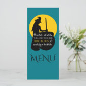 Menu sort magique sorcière et lune (Debout devant)