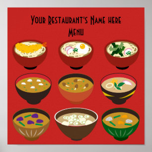 Menu Soupe, Papier Poster Valeur (Matte)
