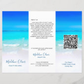 Menu Spa de beauté Ocean Sea Modèle (Dos)