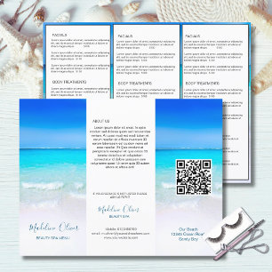 Menu Spa de beauté Ocean Sea Modèle