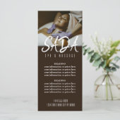 Menu spa Salon Massage Tarifs (Debout devant)