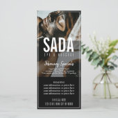 Menu spa Salon Massage Tarifs (Debout devant)