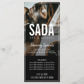 Menu spa Salon Massage Tarifs (Devant)