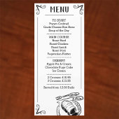 Menu Spécial Dîner Description.