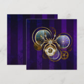 Menu Spider Steampunk sur Arrière - plan pourpre (Devant / Derrière)