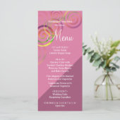 Menu Spirales Arc-En-Ciel Chic Avec Violet Profond (Debout devant)