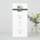 MENU SPRING BEAUTY BOTANICAL VERT MARIAGE (Debout devant)
