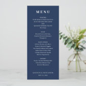 Menu Spring Floral Wedding (Debout devant)