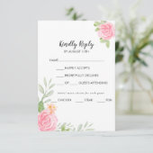 Menu Spring Peony Choice Wedice Carte RSVP (Debout devant)