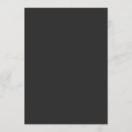 Menu Squelette foncé Beau Script Goth Mariage (Dos)