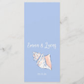 Menu starfish and sea shell (Dos)