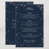 Menu Starry Sky Mariage Dinner Menu (Devant / Derrière)