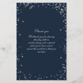 Menu Starry Sky Weddenschap (Achterkant)