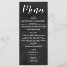 Menu - Statement krijtbordscript