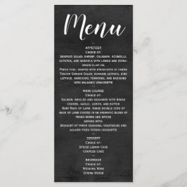 Menu - Statement krijtbordscript
