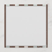 Menu Steampunk Clock and Turquoise Roses on Striped (Dos)