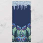 Menu Style mexicain Quinceañera Royal Blue (Dos)