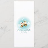 Menu Sucré Élégant À Avoir Un Dîner Mariage Mignonne (Dos)