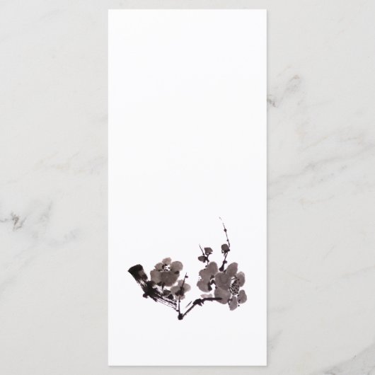 Menu Sumie de fleur de prune (Dos)