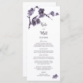 Menu Sumie de fleur de prune (Devant / Derrière)