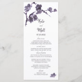 Menu Sumie de fleur de prune (Devant)