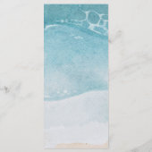 Menu Summer Blue Beach Wedding (Dos)