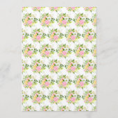 Menu Summer Pink and Yellow Flowers Wedding (Dos)