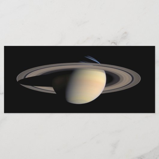Menu Sunlit Saturn Gas géant Planet par Cassini (Dos)
