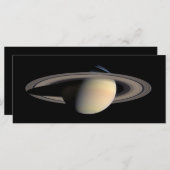 Menu Sunlit Saturn Gas géant Planet par Cassini (Devant / Derrière)