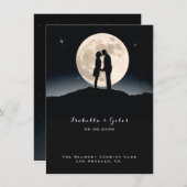 Menu Sur la Lune et Mariage de nuit étoilé (Devant / Derrière)