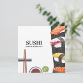 Menu Sushi japonais (Debout devant)