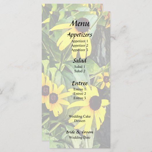 Menu Sushis Noirs Oeil Par Mur De Pierre (Devant / Derrière)