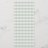 Menu Sweet Little Cankling Mallard En vichy Baby shower (Dos)