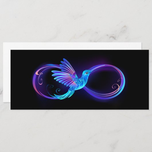 Menu Symbole de Neon Infinity par Glowing Hummingbird (Devant / Derrière)