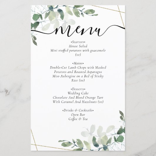 Menu Tableau de siège BUDGET Eucalyptus (Dos)