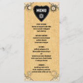 Menu Tableau Gothique de l'esprit mystique Mariage d'Ha (Devant)