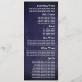 Menu Tableau Moderne Ardoise, Restaurant Slimline (Dos)