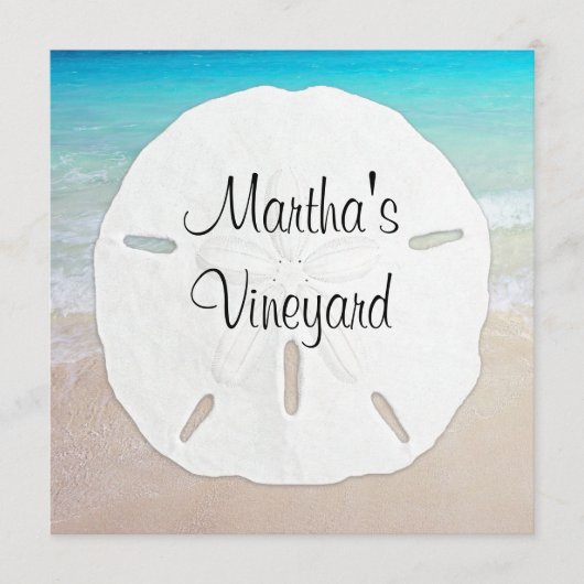 Menu Tafelnaam Sand Dollar (Voorkant)