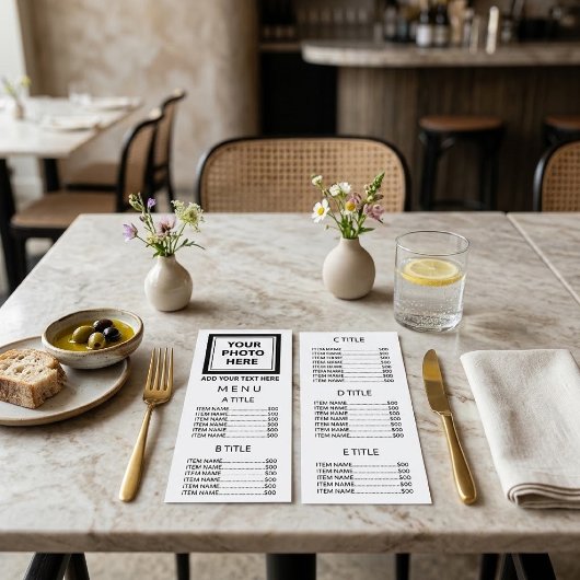 Menu Télécharger une image & Ajouter du texte – Simple