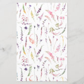 Menu tendance Fleur sauvage Floral Mariage (Dos)